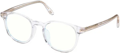 100% Authentic Tom Ford Eyeglasses FT 5795 -K-B Asian Fit 026 Crystal