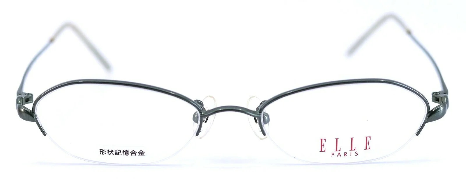 ELLE EL25901E Asian Fit GN Green Oval Womens Eyeglasses Frames 49-18-135 JAPAN 2