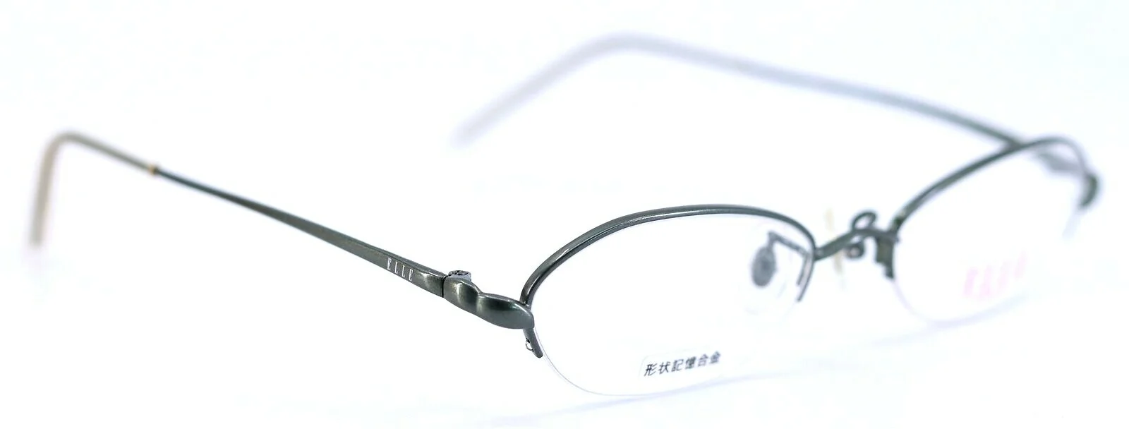 ELLE EL25901E Asian Fit GN Green Oval Womens Eyeglasses Frames 49-18-135 JAPAN 3