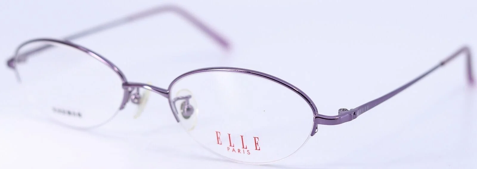 ELLE PARIS EL25905E Asian Fit VO Violet Womens Eyeglasses Frames 50-18-135 Japan