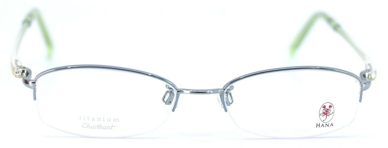 HANA By Charmant AA3864 Asian Fit GN Green Titanium Womens Eyeglasses 50-17-135 2