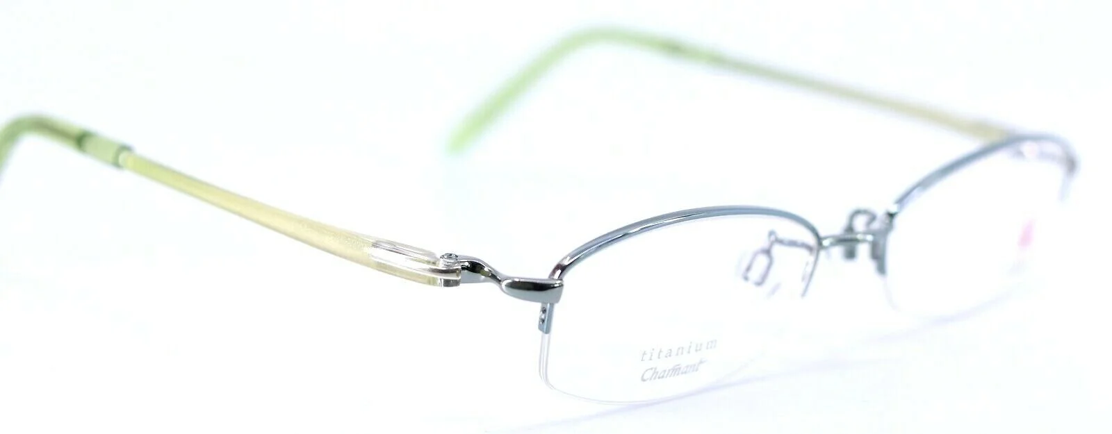 HANA By Charmant AA3864 Asian Fit GN Green Titanium Womens Eyeglasses 50-17-135 3