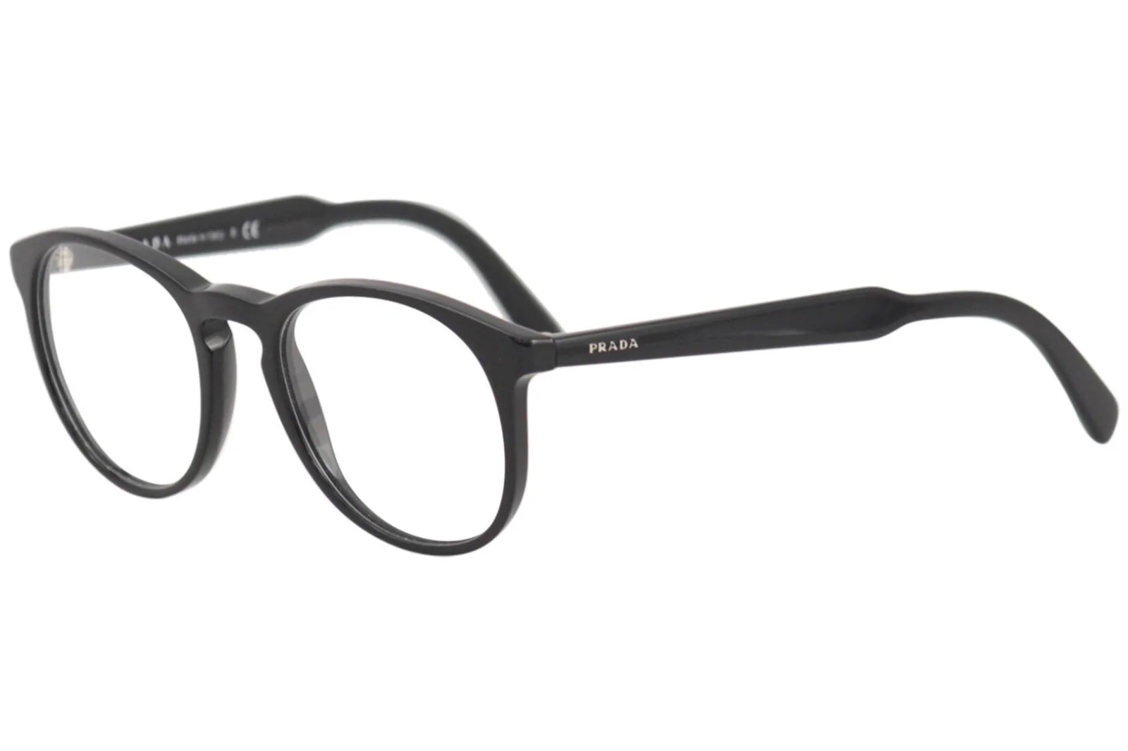 New PRADA VPR19S-F 1AB-1O1 50mm Black Eyeglasses Frames Italy (Asian Fit)