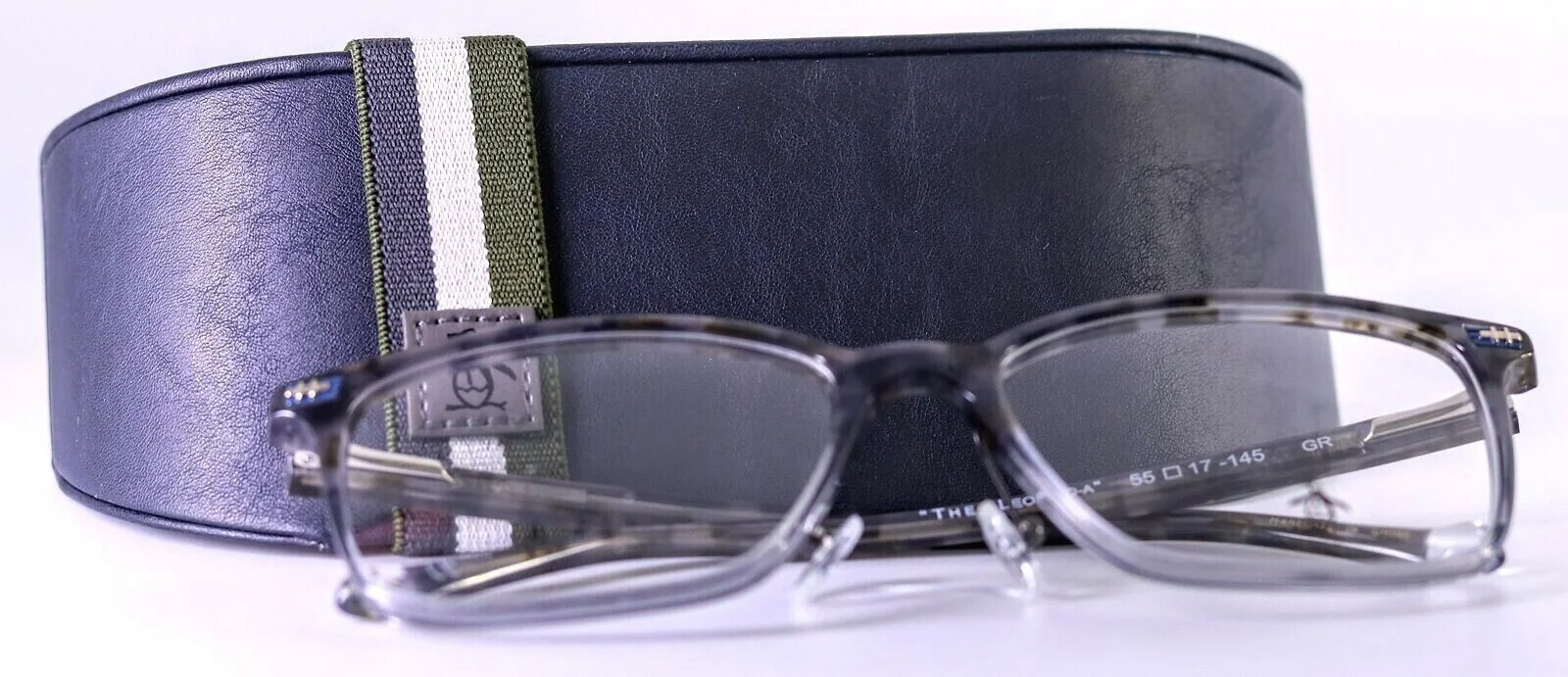 Original Penguin THE LEOPOLD-A GR Gray Tortoise Asian Fit Eyeglasses 55-17-145