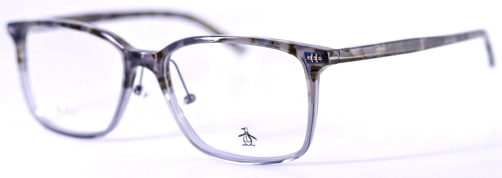 Original Penguin THE LEOPOLD-A GR Gray Tortoise Asian Fit Eyeglasses 55-17-145 2