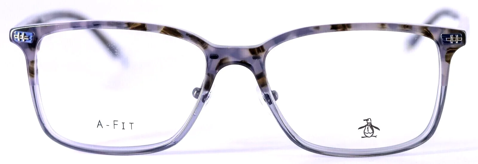 Original Penguin THE LEOPOLD-A GR Gray Tortoise Asian Fit Eyeglasses 55-17-145 3