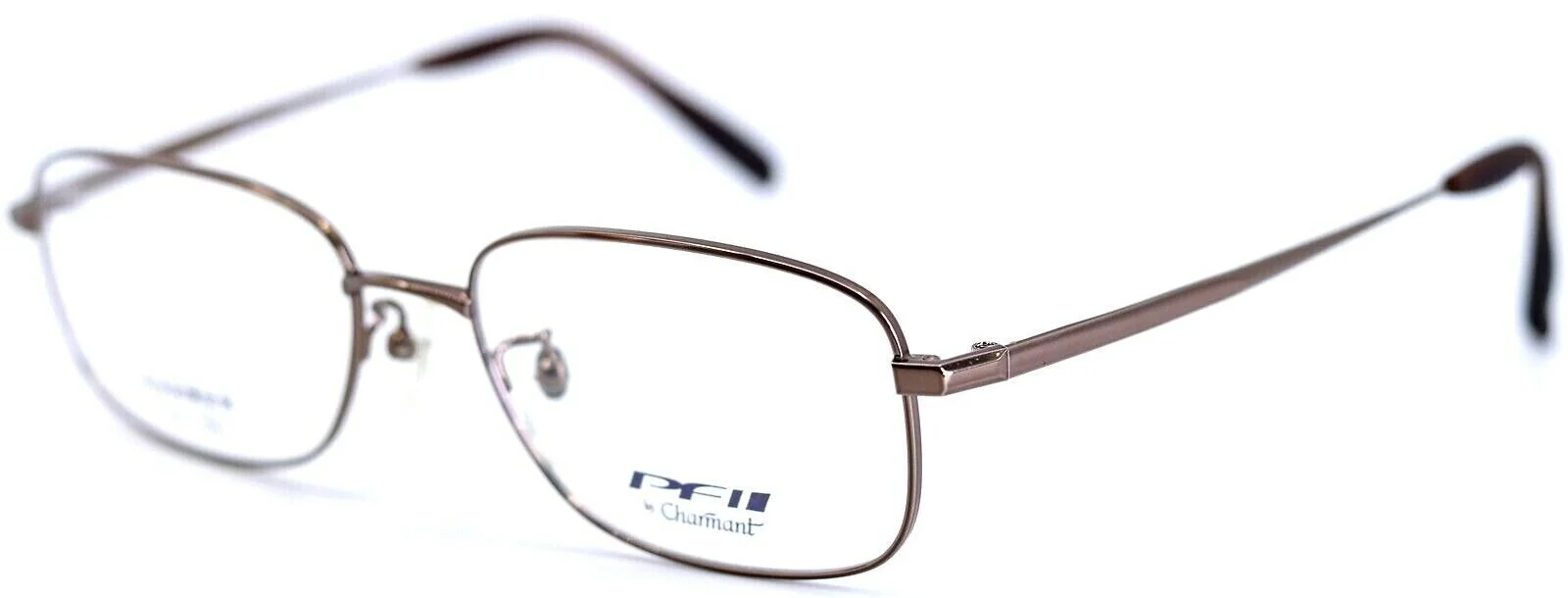 ProFit by Charmant Asian Fit CH23277 Brown Rectangle Eyeglasses Frames 54-17-140