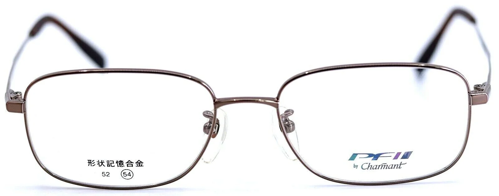 ProFit by Charmant Asian Fit CH23277 Brown Rectangle Eyeglasses Frames 54-17-140 2
