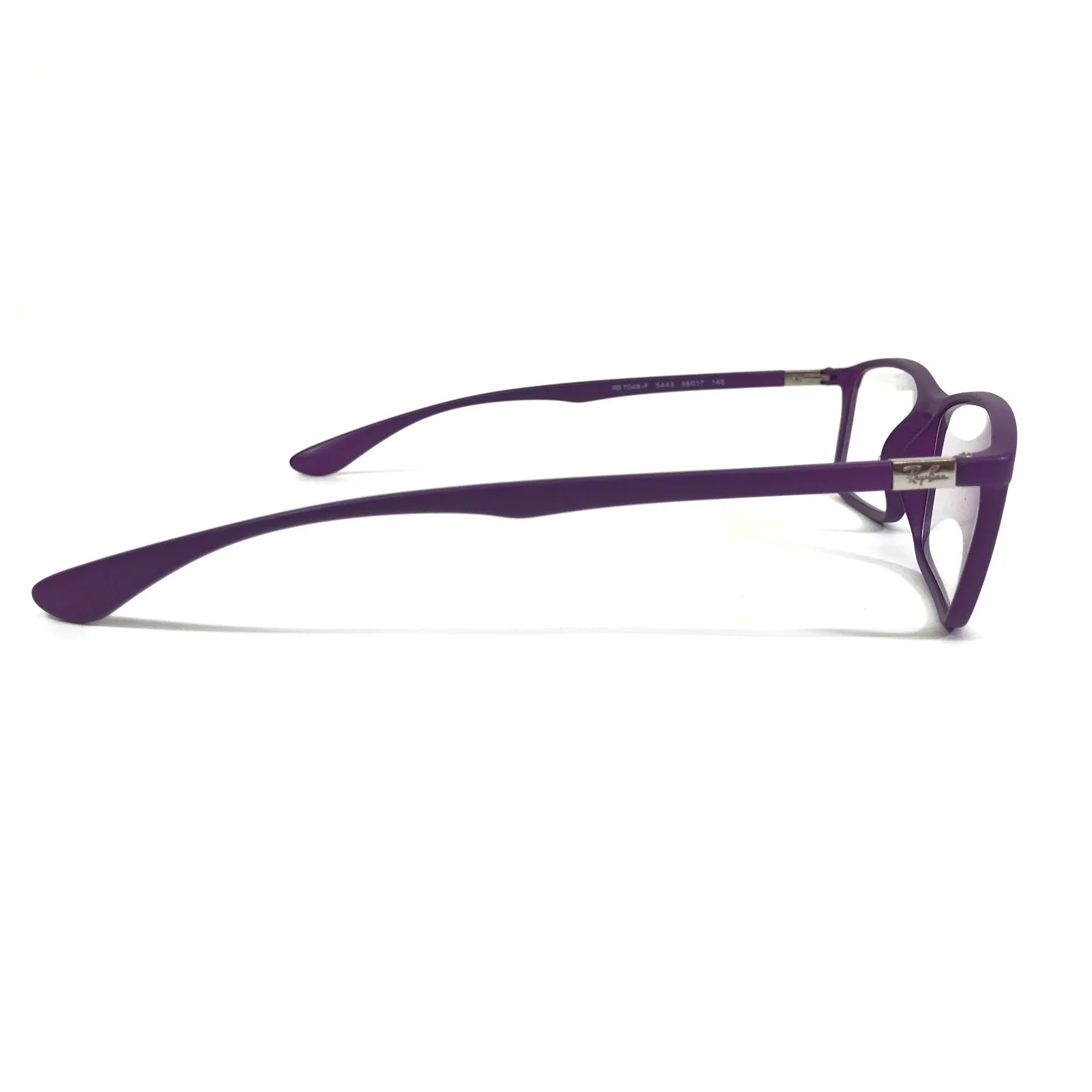 Ray-Ban Eyeglasses Frames RB7048-F 5443 Matte Purple Silver Asian Fit 56-17-145 3