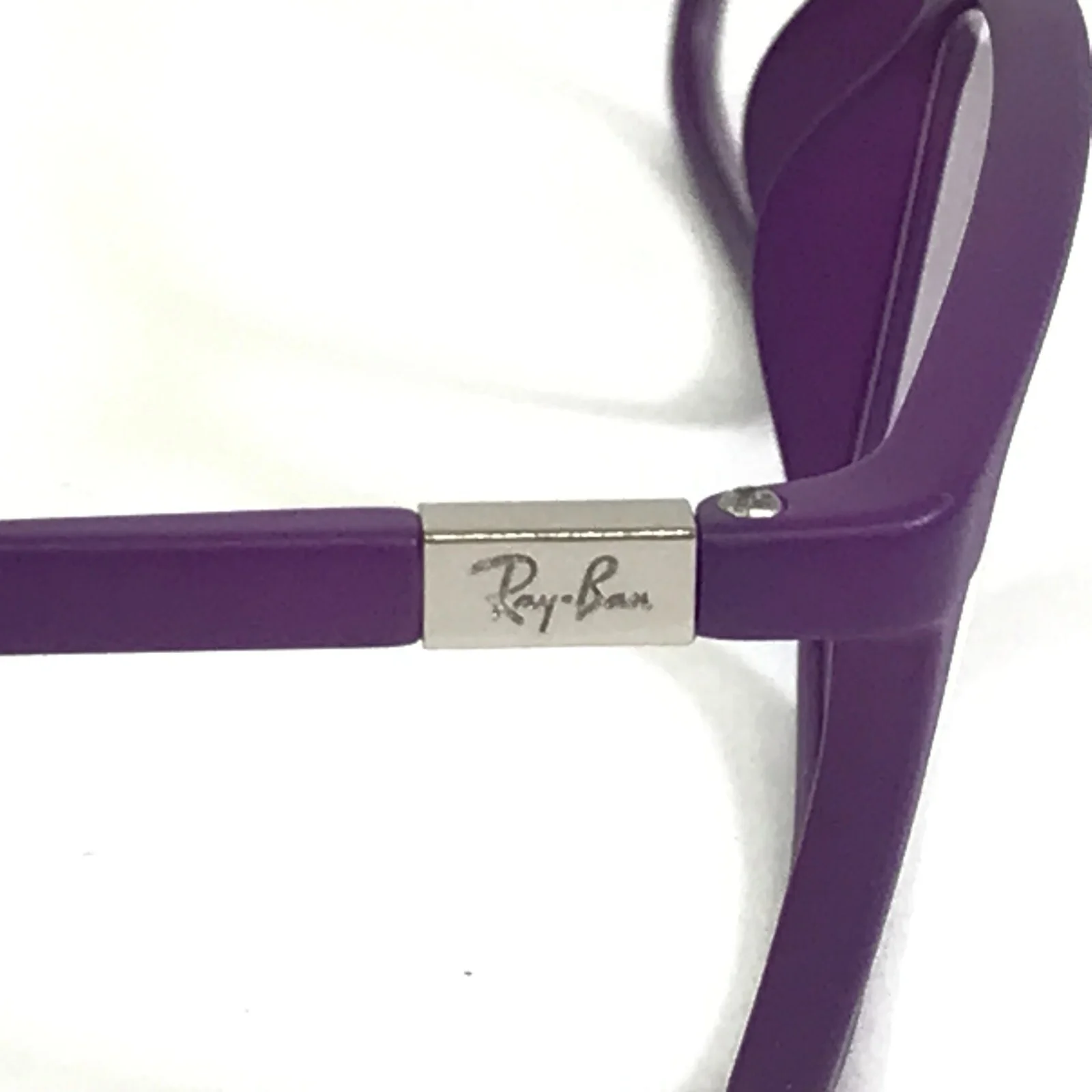 Ray-Ban Eyeglasses Frames RB7048-F 5443 Matte Purple Silver Asian Fit 56-17-145 4
