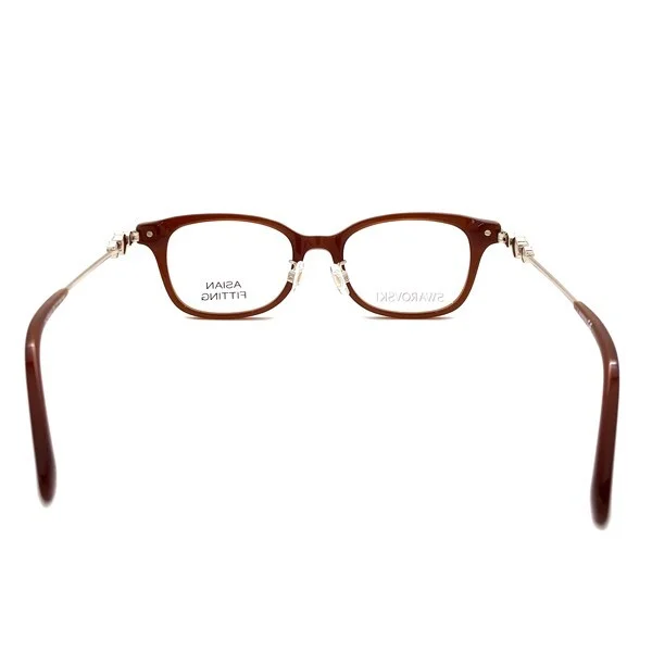 Swarovski SK 5464-D 050 Brown Plastic Eyeglasses Frame 50-18-145 Asian Fitting 2