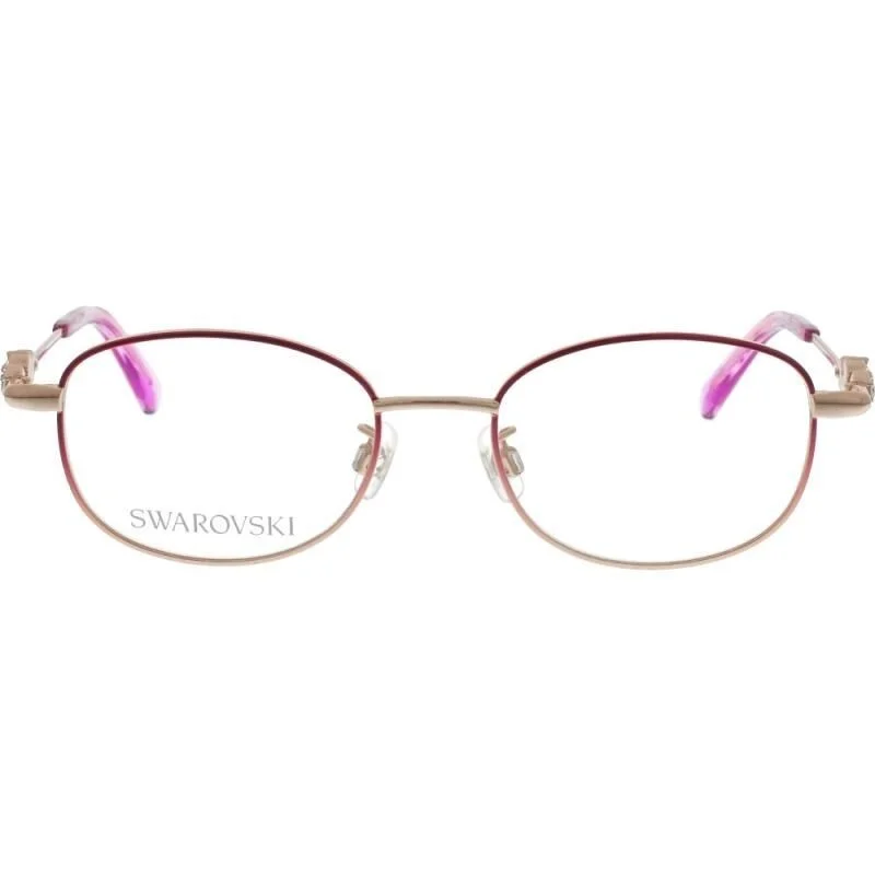 Swarovski SK5322-D Purple 081 Round Plastic Eyeglasses Frame 50-17-140 Asian Fit 2