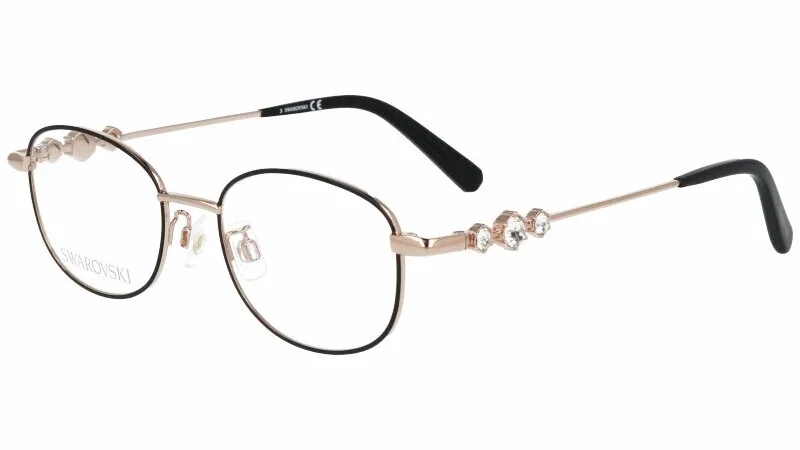 Swarovski SK5322-D Purple 081 Round Plastic Eyeglasses Frame 50-17-140 Asian Fit 4